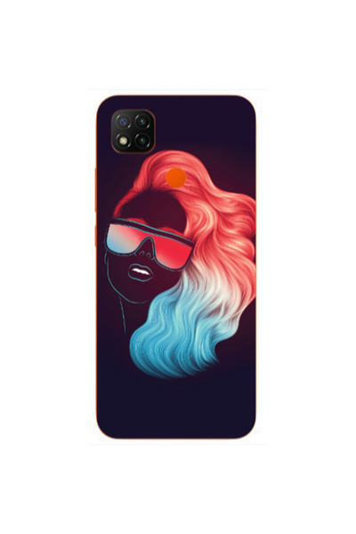 Other Xiaomi Redmi 9c Girl with glasses Transparent Silicone TPU Θήκη