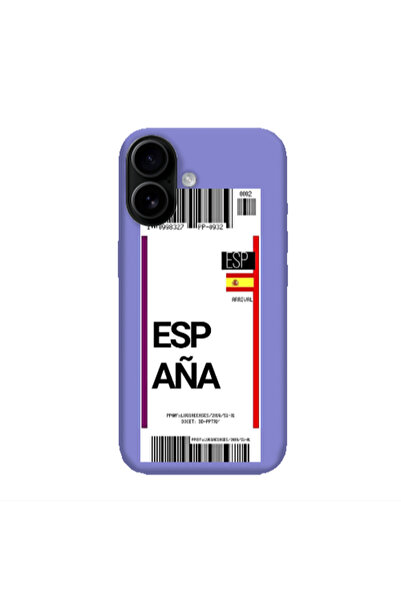 Other Apple Iphone 16 Espana Arrival Purple Colored Silicone TPU Θήκη