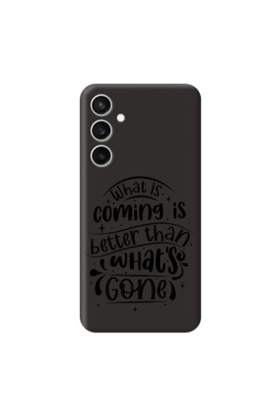 Other Samsung S24 FE What is coming Black Colored Silicone TPU Θήκη