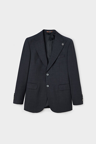 Damat Regular Fit Antrasit Çizgili Takim Elbise