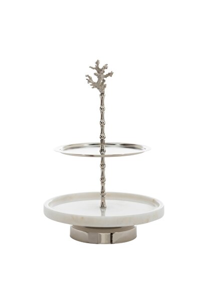 Mudo Concept CRYSTAL CORAL DEKORATİF KEK STANDI 25X27 CM