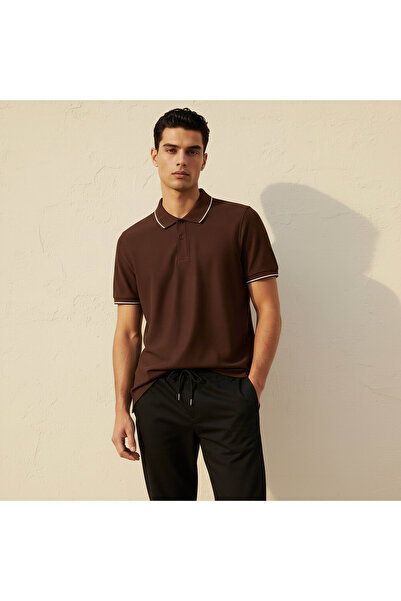 FAV Men Short Sleeves Tipping Detail Polo T-shirt