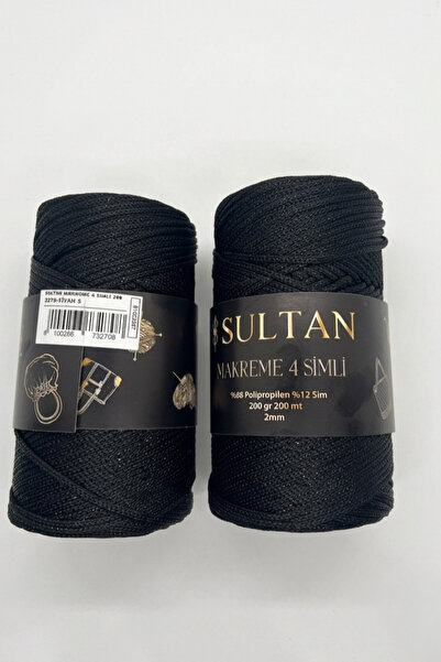 hobi dünyası evim 1 Adet Makreme 4 Simli İp 200 Gram 200 Metre 2 mm Çanta Cüz...