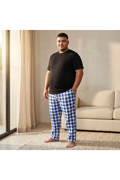 FAV Men Cotton Checked Nightwear Set
