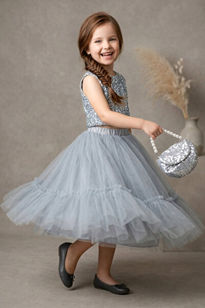 Baby Animals Baby Girl Birthday Party Wedding Dress Double Set Short Sleeve G...