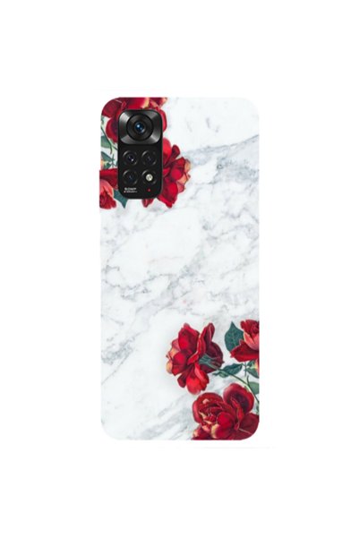 Other Xiaomi Redmi Note 11S NFC Marble and roses Transparent Silicone TPU Θήκη