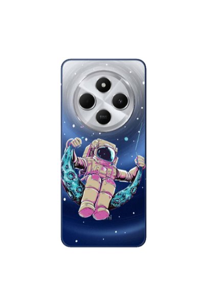 Other Xiaomi Redmi 14c Astronaut swinging on the moon Transparent Silicone TP...