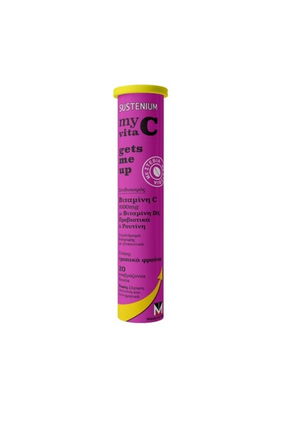 Sustenium My Vita C | Gets Me Up | 1000mg | με Βιταμίνη D3, Πρεβιοτικά &amp; ...