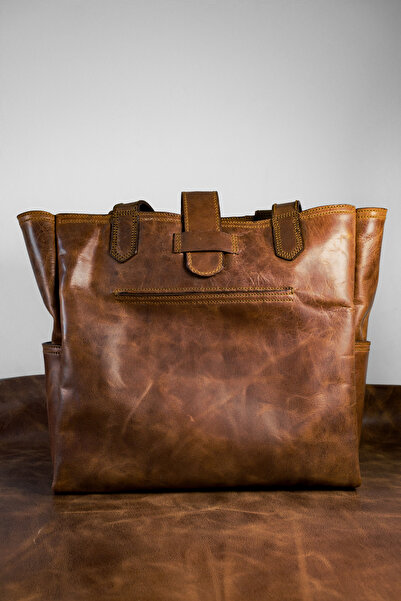 INKD Handmade Genuine Crazy Leather Women's Shoulder Bag