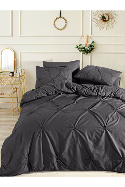 Naturel Collection Double Pleated Duvet Cover Set Exlusive with 4 Pillows