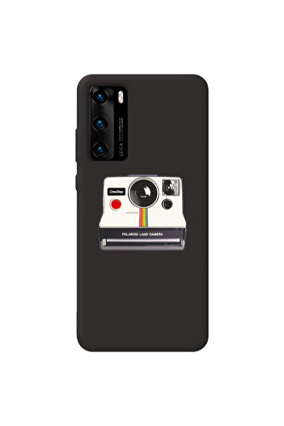 Other Huawei P40 Polaroid land camera Black Colored Silicone TPU Θήκη