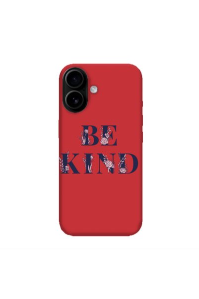 Other Apple Iphone 16 plus Be Kind Red Colored Silicone TPU Θήκη