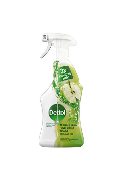 Dettol Δύναμη & Φρεσκάδα Πολυλειτουργικό Καθαριστικό Σπρέι Πράσινο Μήλο 500ml