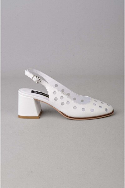 SEÇ KUNDURA Seç 2625 Genuine Leather Heelled Women's Shoes (Heel Height: 6 cm...