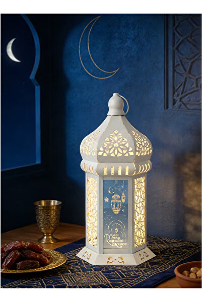 GGEROU Ramadan Lantern Decorations, Intricate Hollow-Out Islamic Moon Star De...