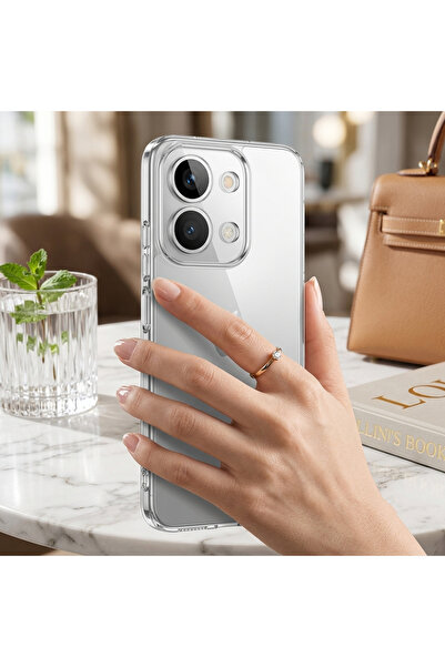 Hatreds Redmi 15C Uyumlu Şeffaf Silikon Kılıf Kamera Korumalı Darbeye Dayanık...