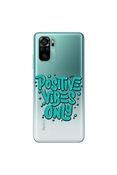 Other Xiaomi Redmi Note 10S Positive Vibes Only Transparent Silicone TPU Θήκη