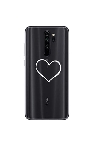 Other Xiaomi Redmi Note 8 Pro White heart Transparent Silicone TPU Θήκη