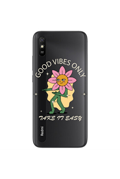 Other Xiaomi Redmi 9A Good Vibes Only Transparent Silicone TPU Θήκη