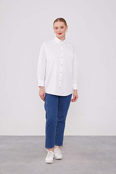Levidor Ecru Button Detailed Shirt