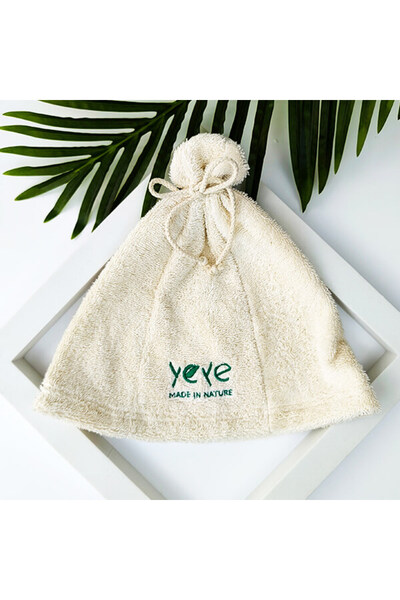 YEYE Made In Nature Căciulă de saună 100% bumbac, certificată OEKO-TEX Standa...