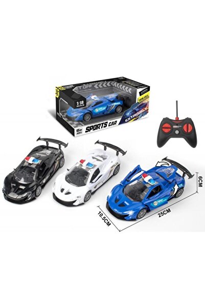 Trifox Masina radiocomandata Sports Car, de politie, 1:18, telecomanda inclus...
