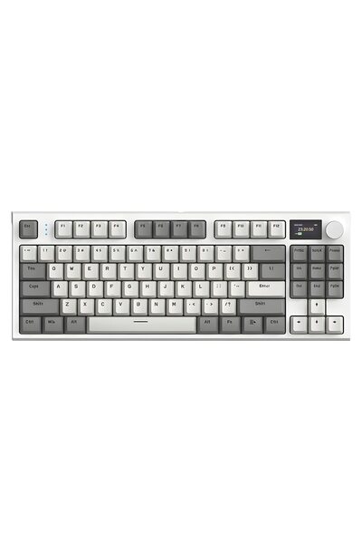 NEXTLY Tastatură mecanică de gaming wireless cu iluminare de fundal RGB K86 Albă
