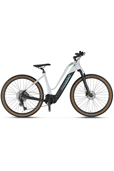 Mosso E-LUPRA ELEKTRİKLİ KADIN DAĞ BİSİKLET 430H HD 28 JANT 11 VİTES WHITE BLACK