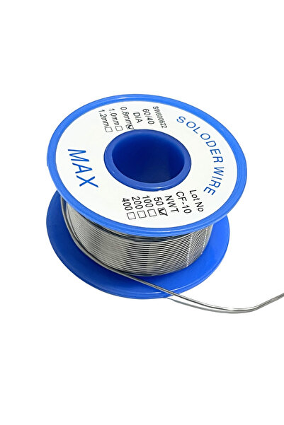 RoboPazar MAX 50 gr Lehim Teli 0.8 mm, Sn40/Pb60, RN-3 %2.2 Flux