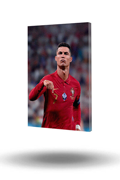 Cristiano Ronaldo Futbolcu Figürlü Modern Dekoratif Kanvas Tablo