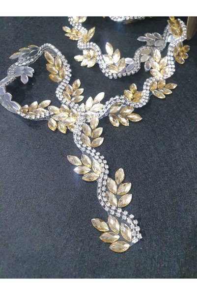 ESRA ŞELEM Iron-On Adhesive Honey Color Decorative Strip Accessory Hobby 1 Meter