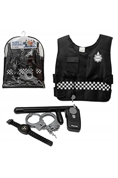 Askato Set Jucarie Politist pentru Copii, 3+ Ani, Accesorii Complete