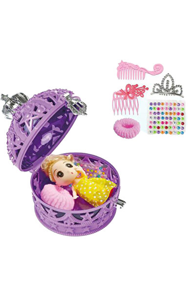 Trifox Papusa cu accesorii, Trifox, Plastic, 3+, 10x11cm, Multicolor
