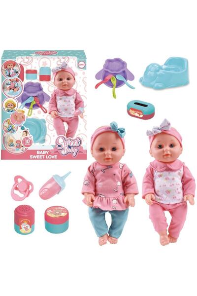 Trifox Papusa bebelus cu sunet si accesorii multicolor 0x31x37cm