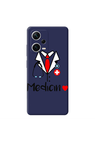 Other Xiaomi Poco X5 Medicin Dark blue Colored Silicone TPU Θήκη
