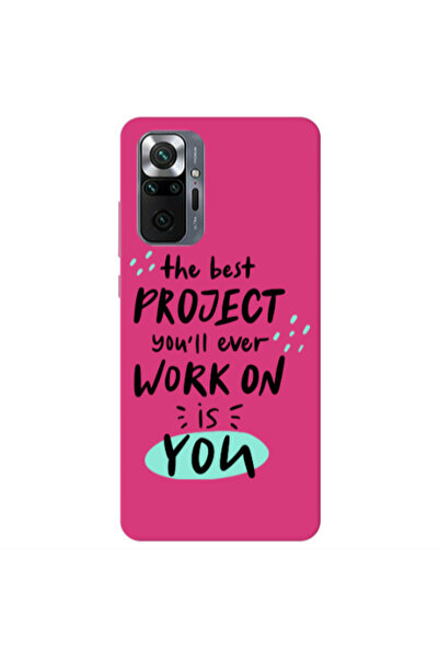 Other Xiaomi Redmi Note 10 Pro 4G The Best Project Fuchsia Colored Silicone T...