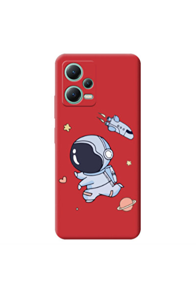 Other Xiaomi Redmi Note 12 Pro 5G Aduket Red Colored Silicone TPU Θήκη