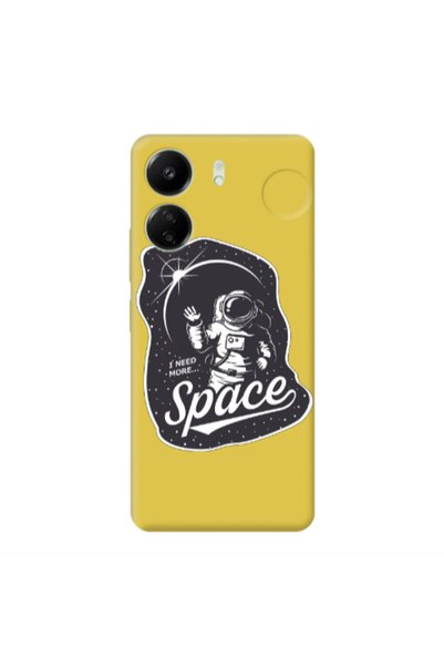 Other Xiaomi Redmi 13C I need more spacee Yellow Colored Silicone TPU Θήκη