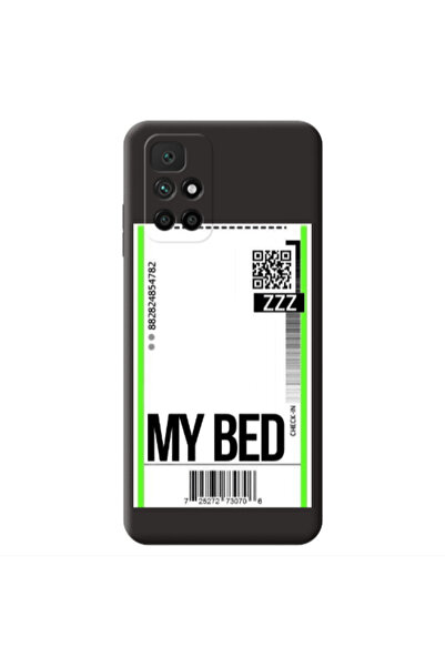 Other Xiaomi Redmi 10 2022 My Bed ZZZ Black Colored Silicone TPU Θήκη