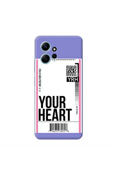 Other Xiaomi Redmi Note 12 4G Your Heart YRH Purple Colored Silicone TPU Θήκη