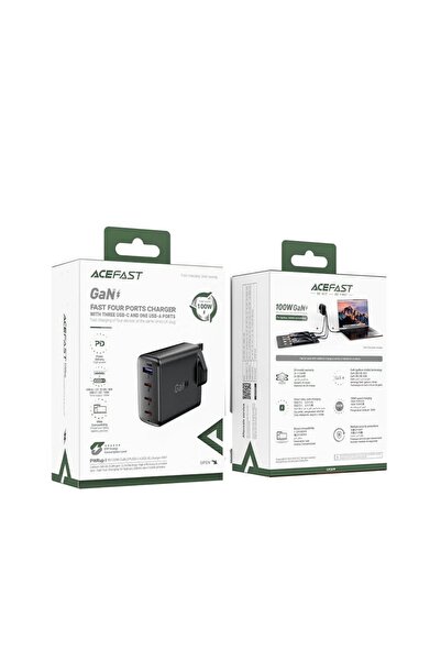Acefast PWRup | PD100W GaN (3*USB-C+USB-A) charger A97