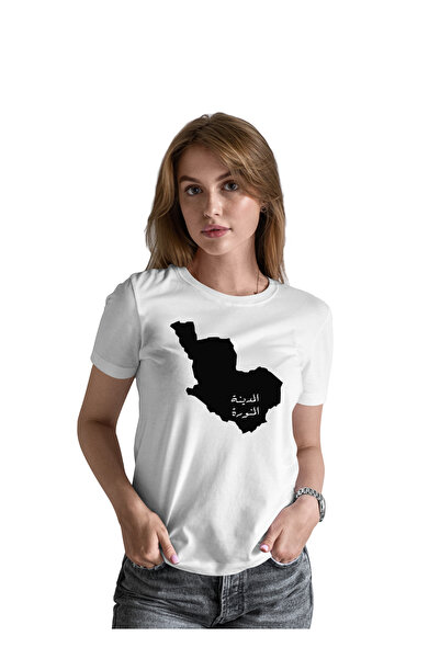 Generic The World of Fashion High-Quality Printed Cotton T-Shirt with the Map...