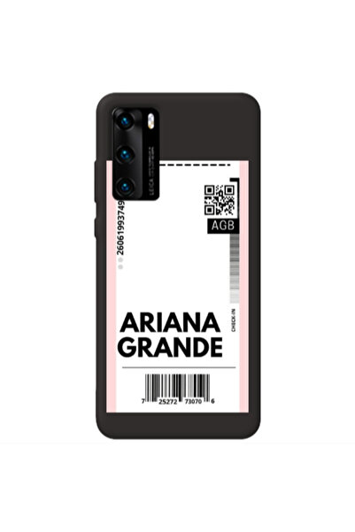 Other Huawei P40 Ariana Grande AGB Black Colored Silicone TPU Θήκη