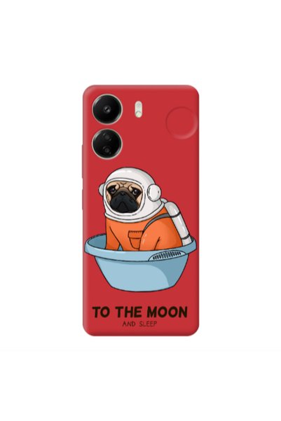 Other Xiaomi Redmi 13C To the moon Red Colored Silicone TPU Θήκη