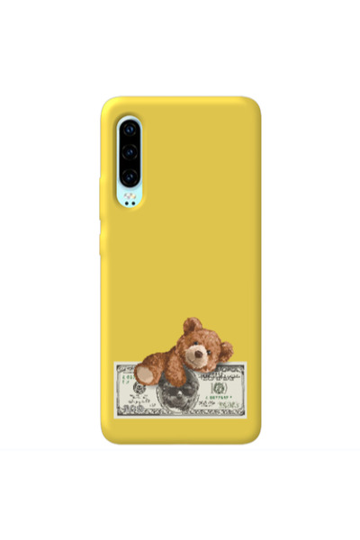 Other Huawei P30 Money Style Yellow Colored Silicone TPU Θήκη