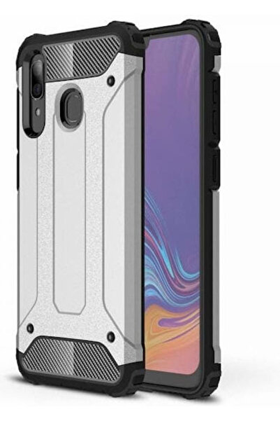 OEM Πλήρης Προστατευτική Θήκη Σιλικόνης Samsung Galaxy A30 Ασημί Κωδικός: 01S...