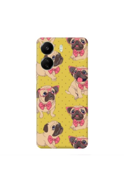 Other Xiaomi Redmi 13C Dog Spectacled Yellow Colored Silicone TPU Θήκη