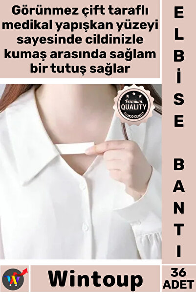 Wintoup # Bandă adezivă transparentă, cu două fețe, pentru îmbrăcăminte, deco...