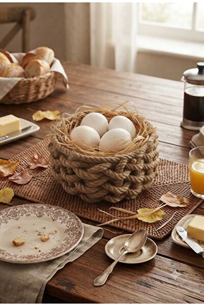 Egindra Wicker Weaving Decorative Mini Egg Basket Natural Authentic Appearance