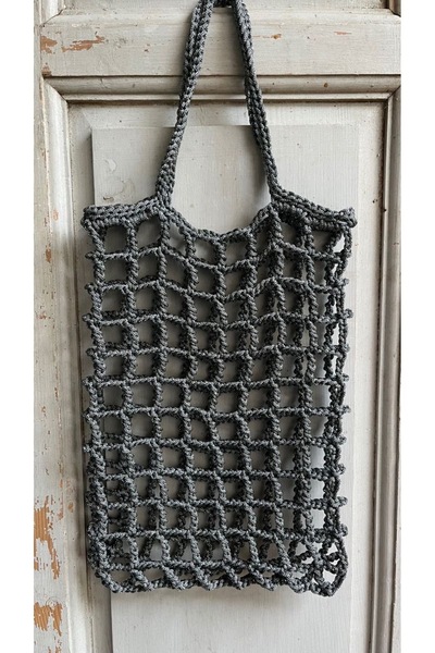 yucin Hand Knitted Mesh Bag - Handmade Stylish Shoulder Bag and Beach Bag